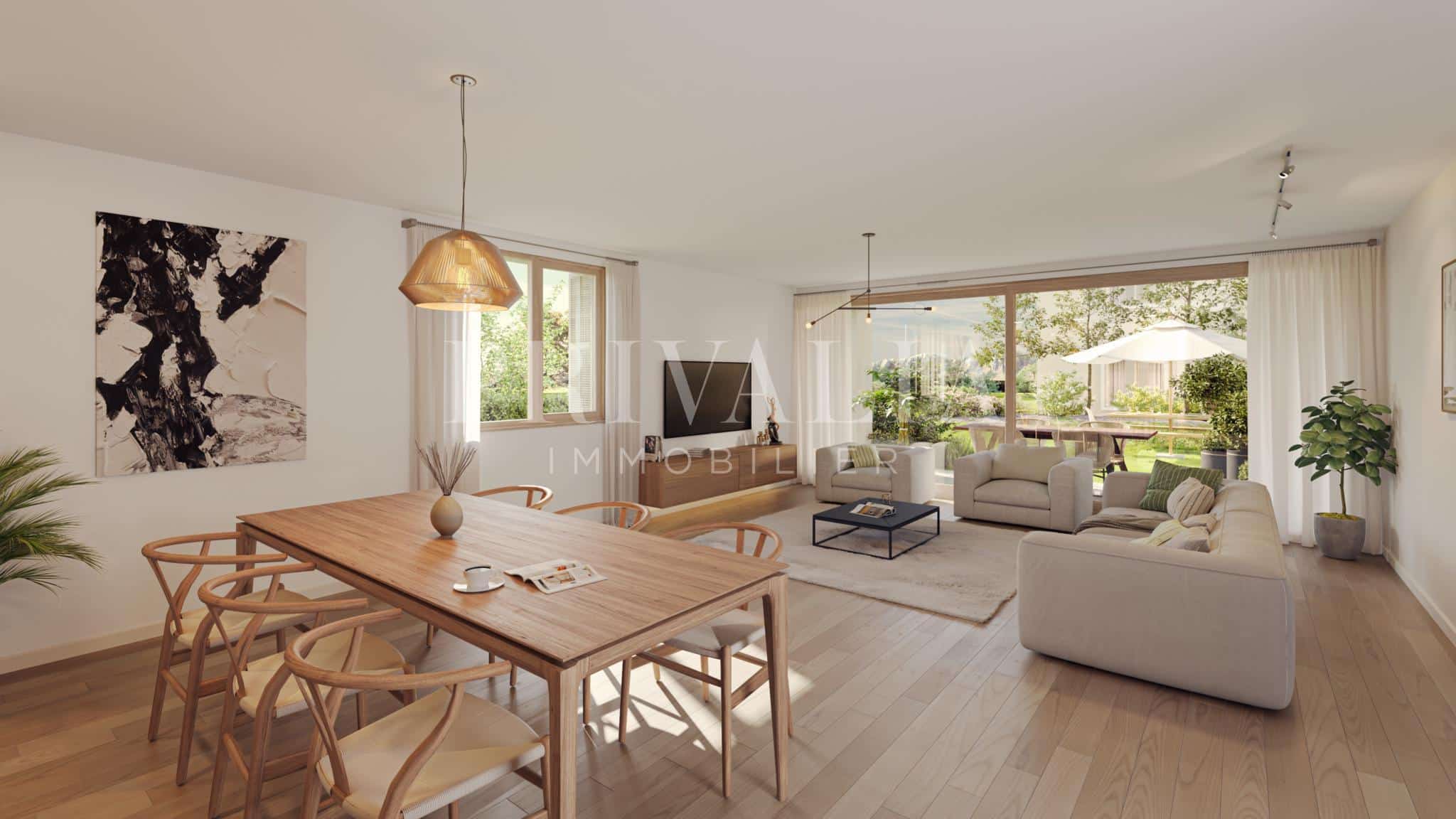 PrivaliaNew 5-room THPE apartment on garden level – Collex-Bossy